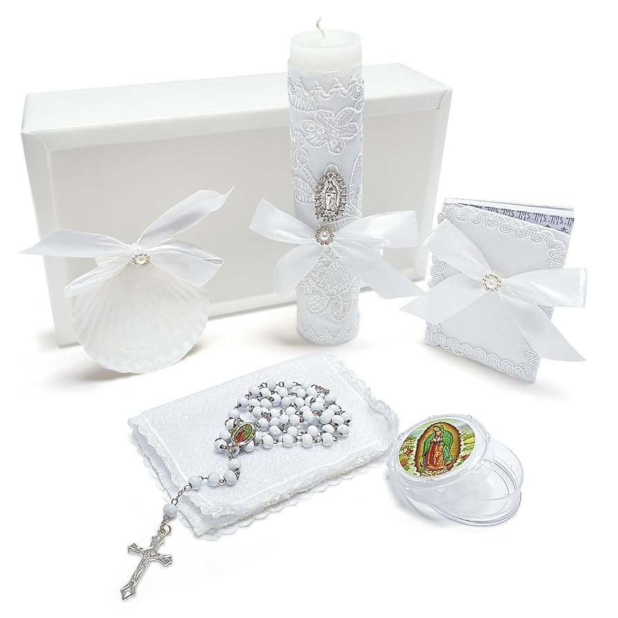 Amazon.com: Baptism Candle Set for Boys Girls,White 5 PCS